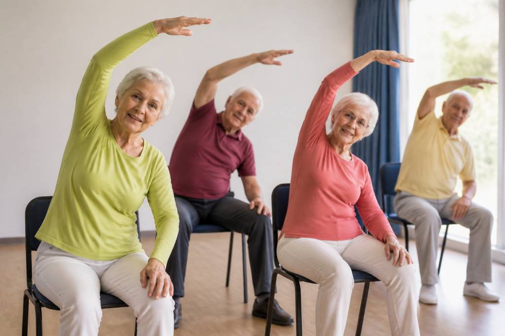 Gym douce sur chaise : exercices simples pour rester actif en douceur